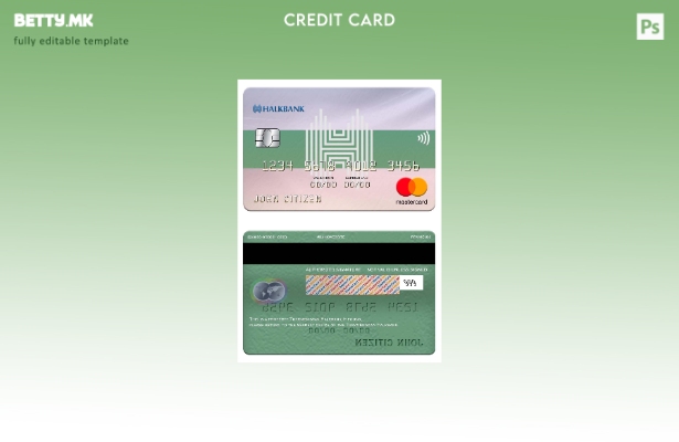 Модерен стил Туркменистан Халкбанк мастер картички шаблон